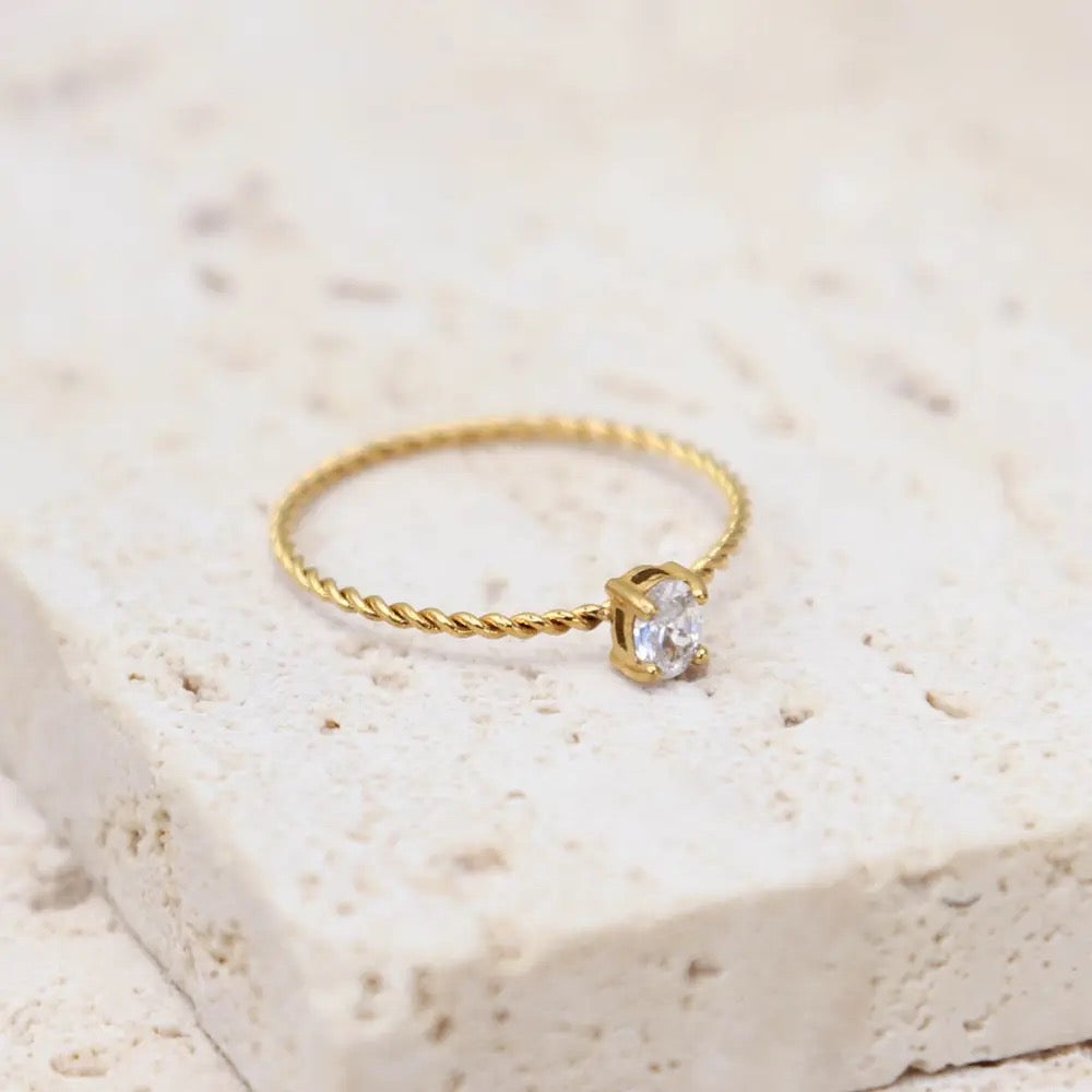 Indira Dainty Rope Ring