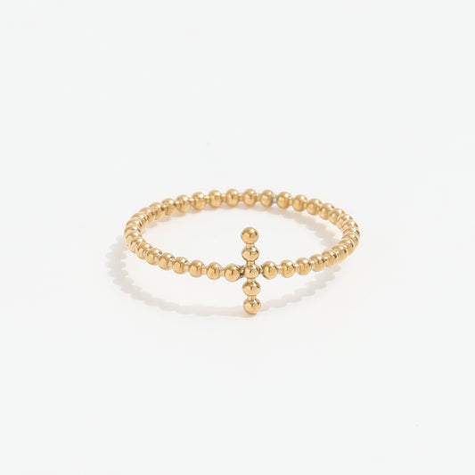 Dainty Cross Ring