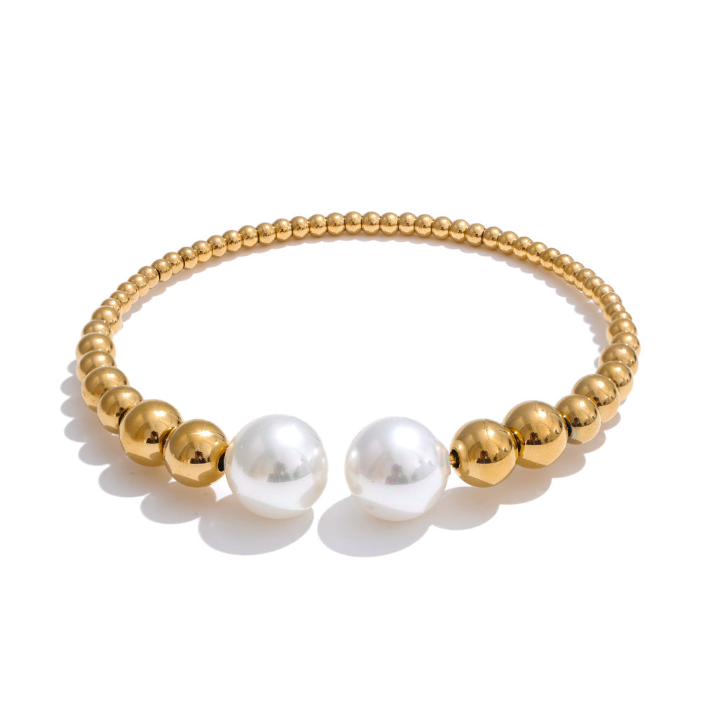Pearl Beaded Bangle
