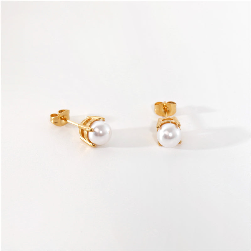 Pearl Stud Earrings