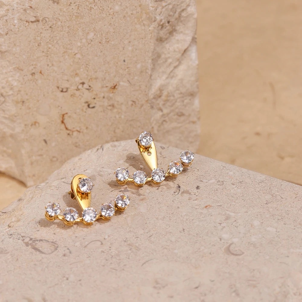 Amber Jacket Earrings