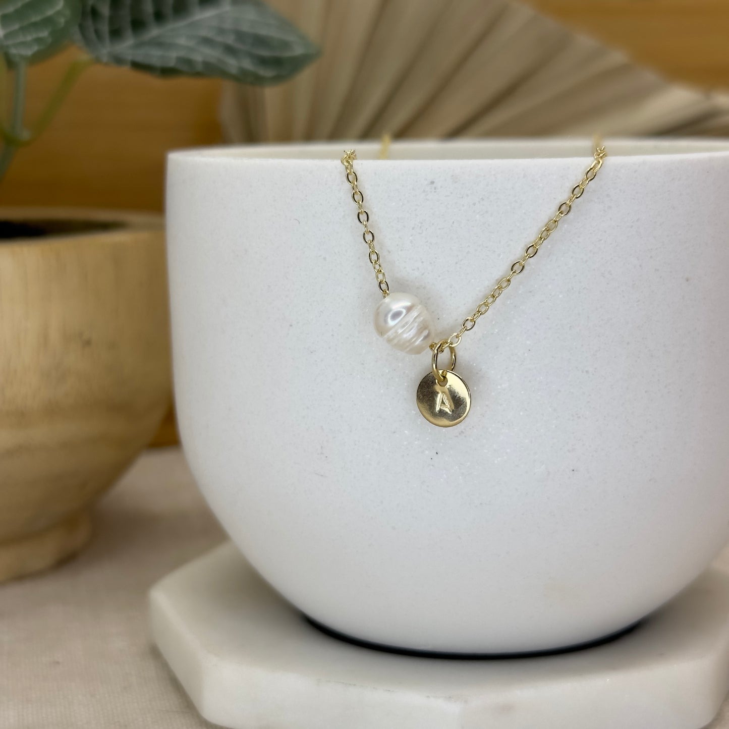 “I am” Initial Necklace