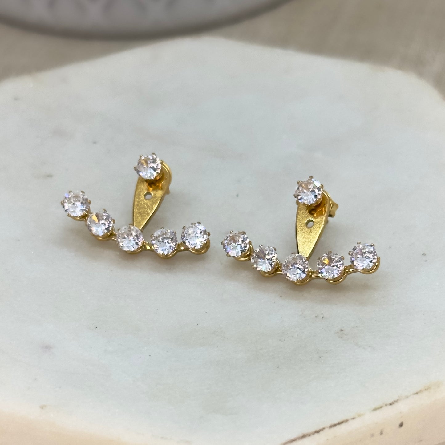 Amber Jacket Earrings