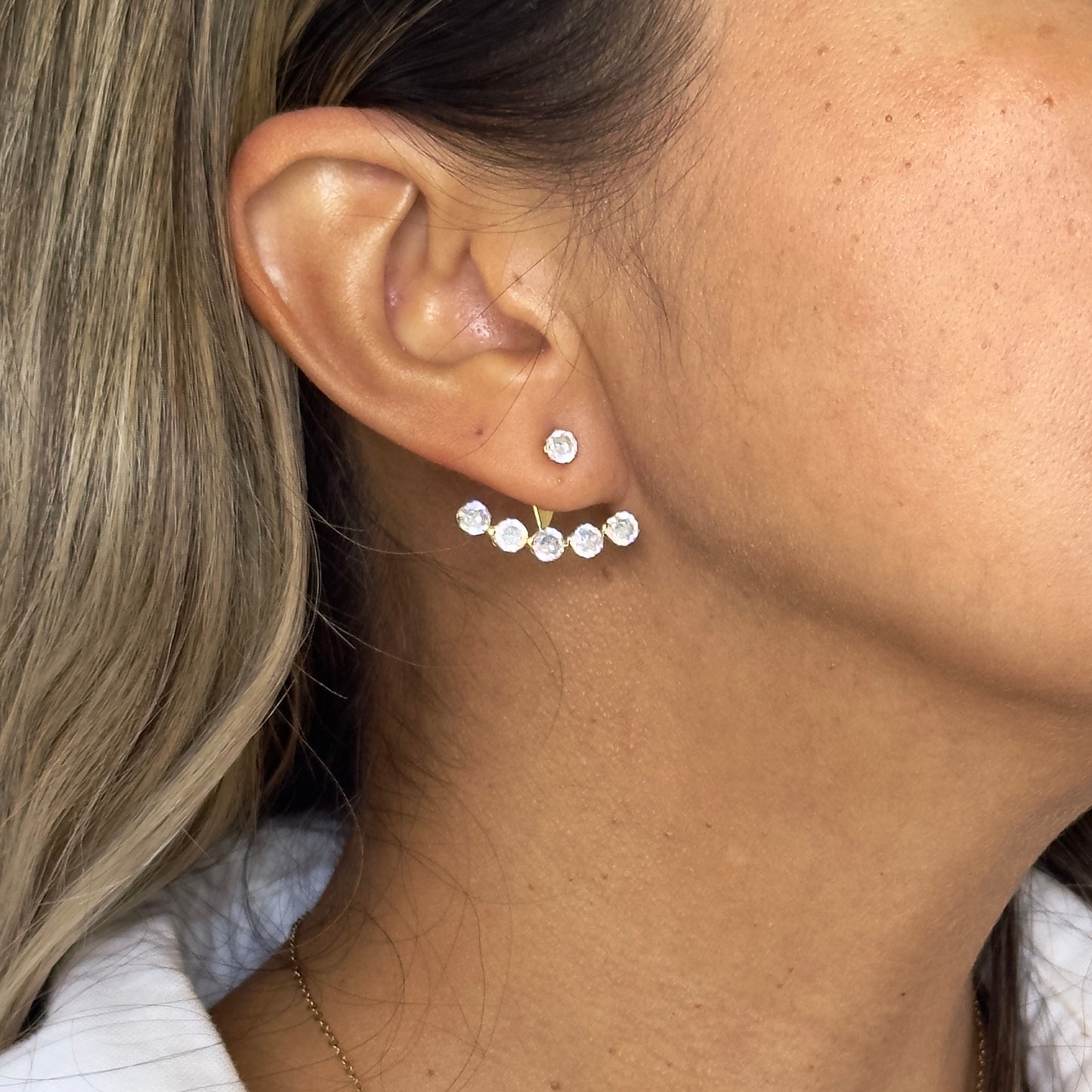 Amber Jacket Earrings