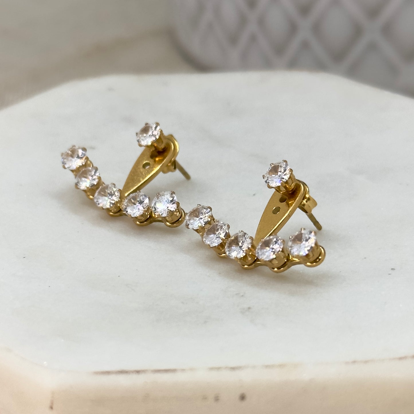 Amber Jacket Earrings