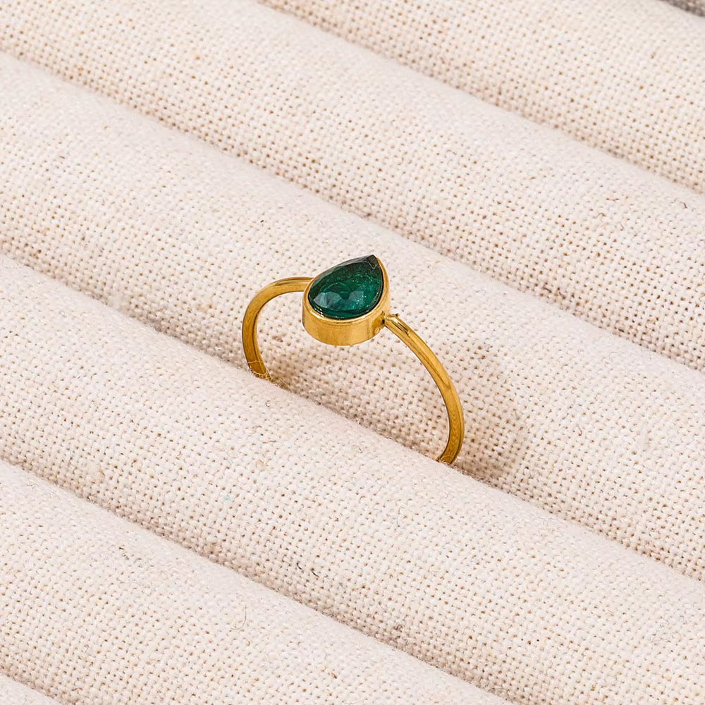 Green Zircon Ring