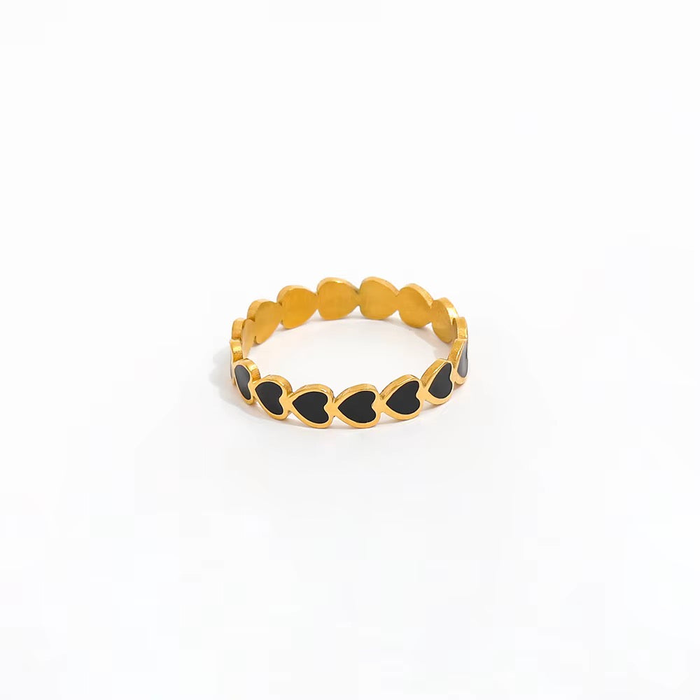 Midnight Heart Ring