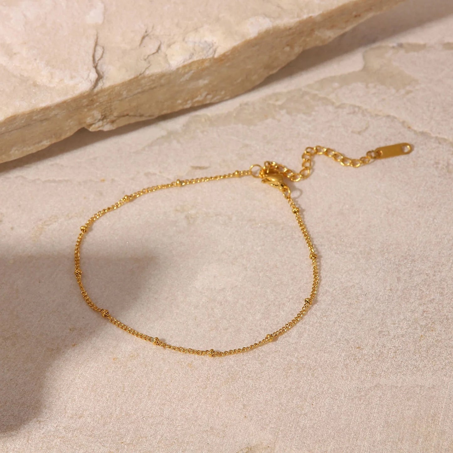 Dainty Beaded Anklet