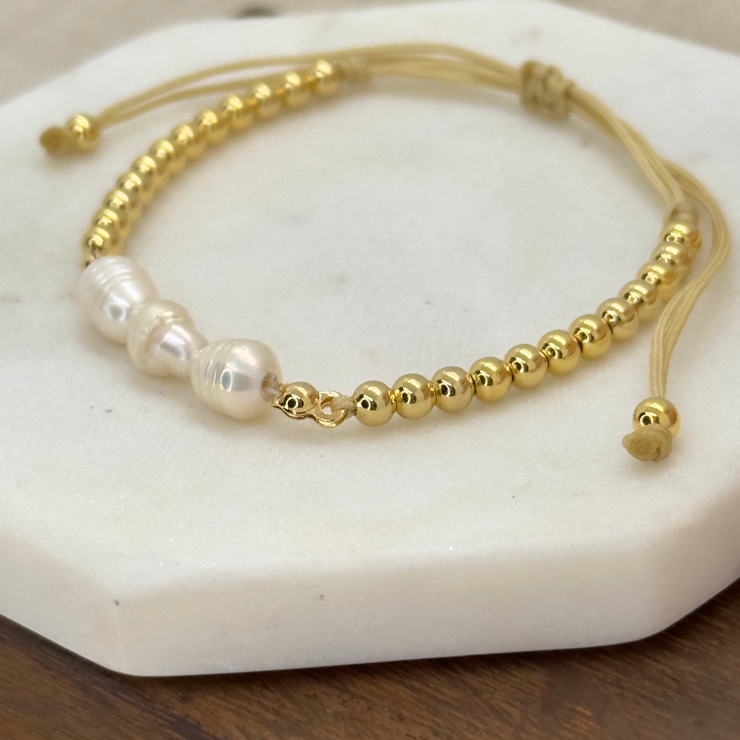Triple Pearl Bracelet