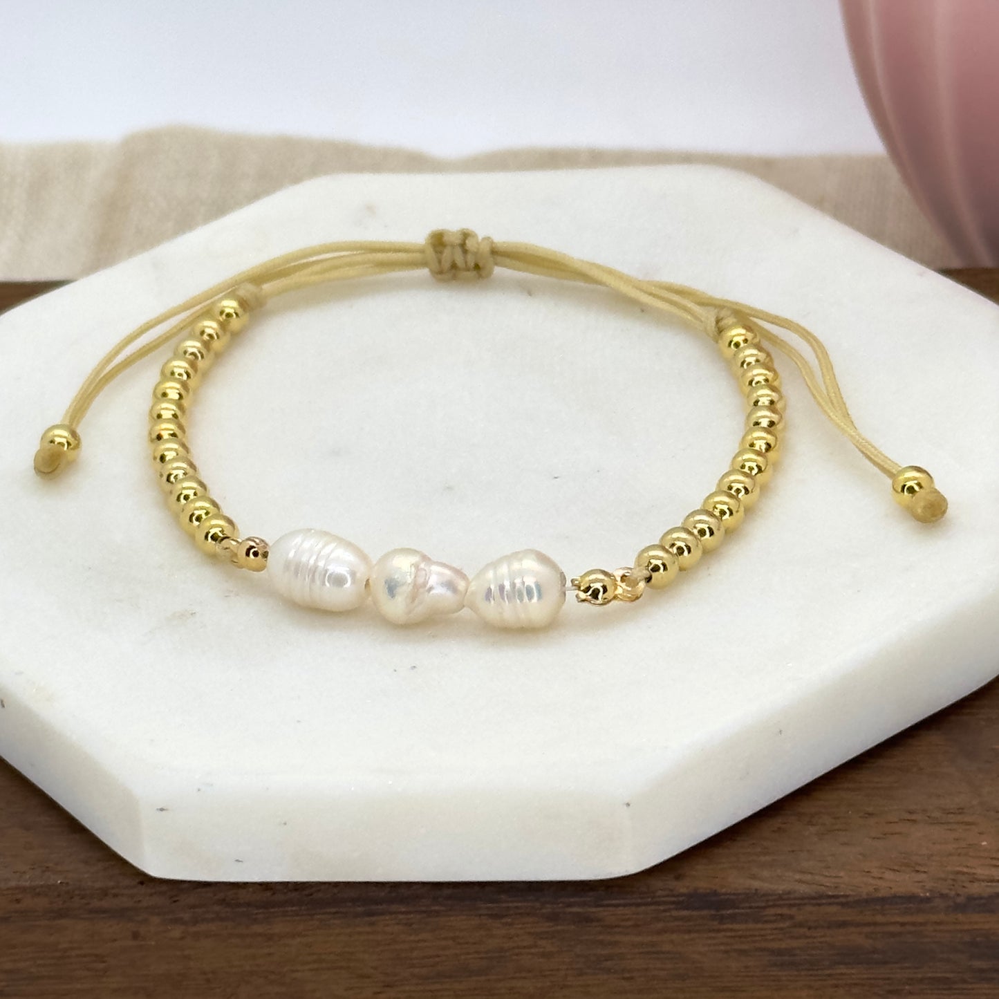 Triple Pearl Bracelet