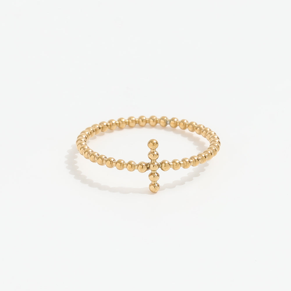 Dainty Cross Ring