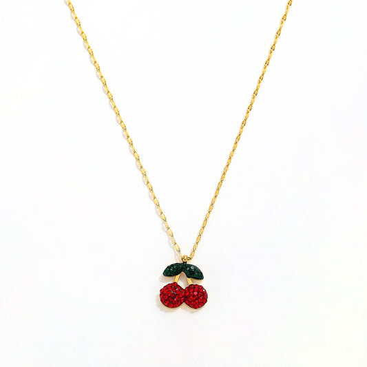 Sweet Cherry Set-Earrings & Necklace