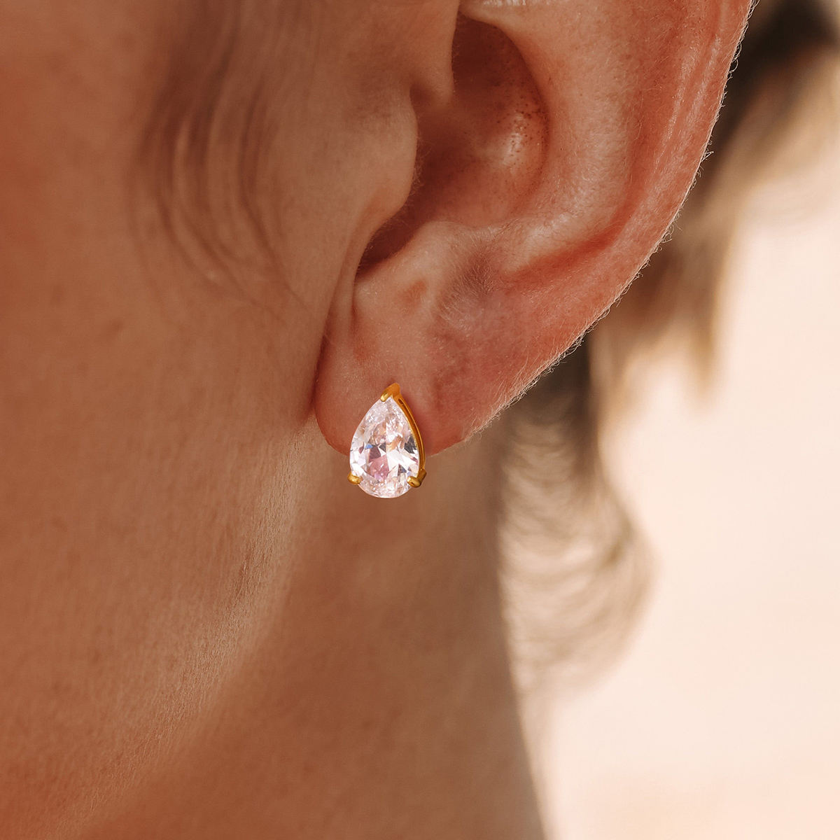 Rhinestone Stud Earrings