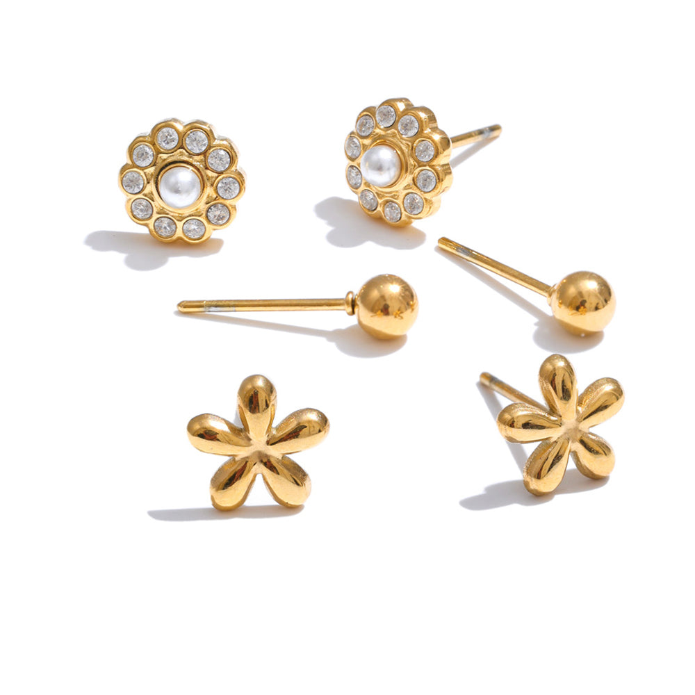 Valeria Flower Earring Set