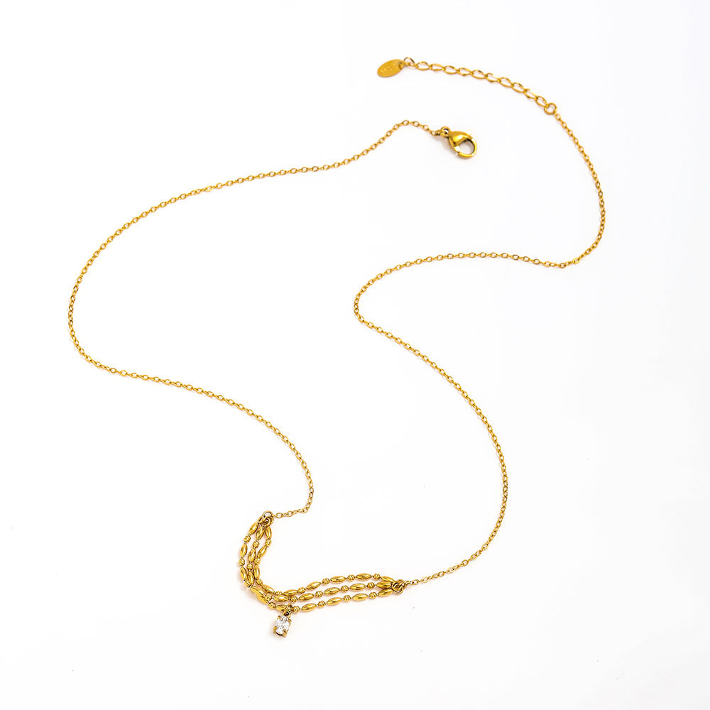 Amelia Solitaire Necklace