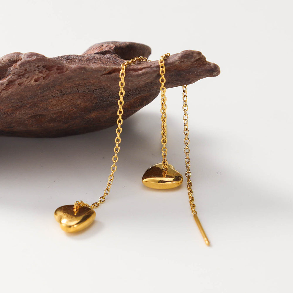 Smooth in Love Threader Earrings