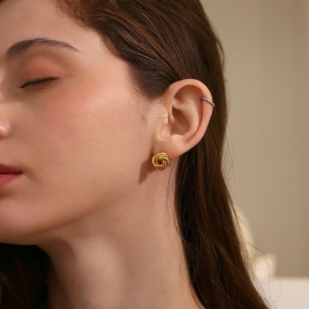 Knot So Basic Stud Earrings