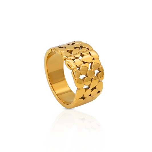18k pvd gold plated ring