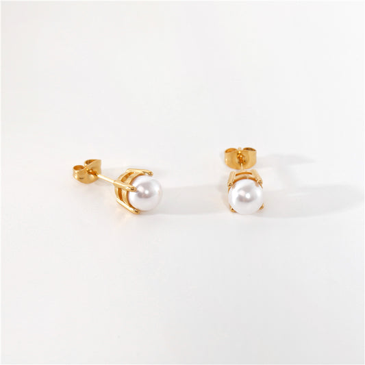 Pearl Stud Earrings