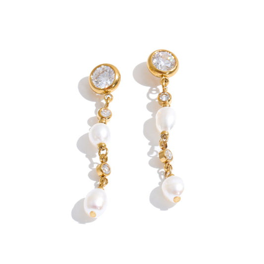 Silvia Pearl Drop Earrings