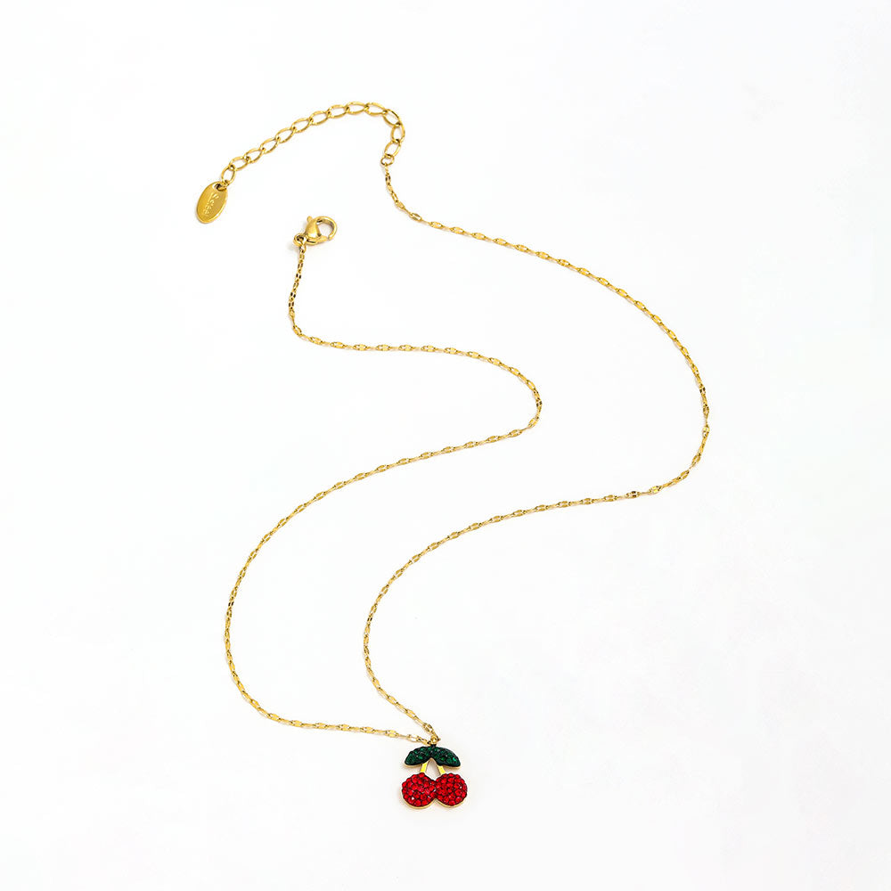 Sweet Cherry Set-Earrings & Necklace
