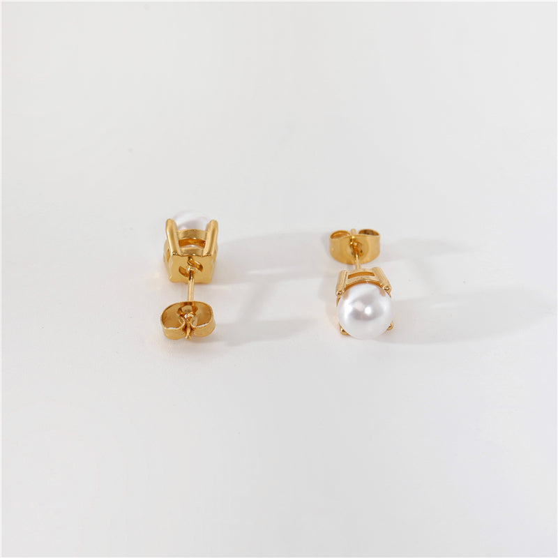 Pearl Stud Earrings