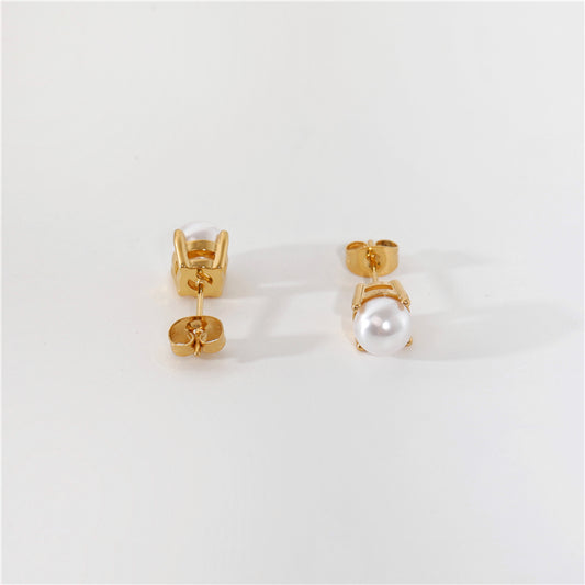 Pearl Stud Earrings