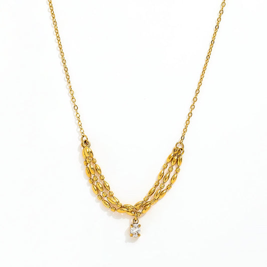 Amelia Solitaire Necklace