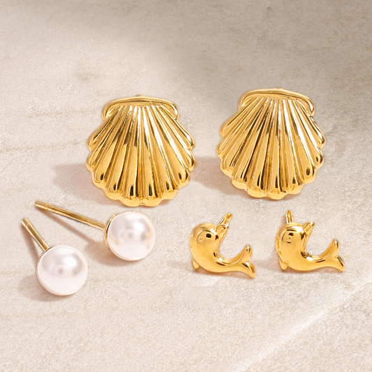 Malibu Stud Earrings Set