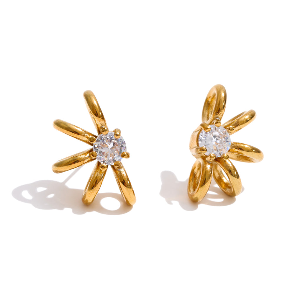 Half Petal Earrings