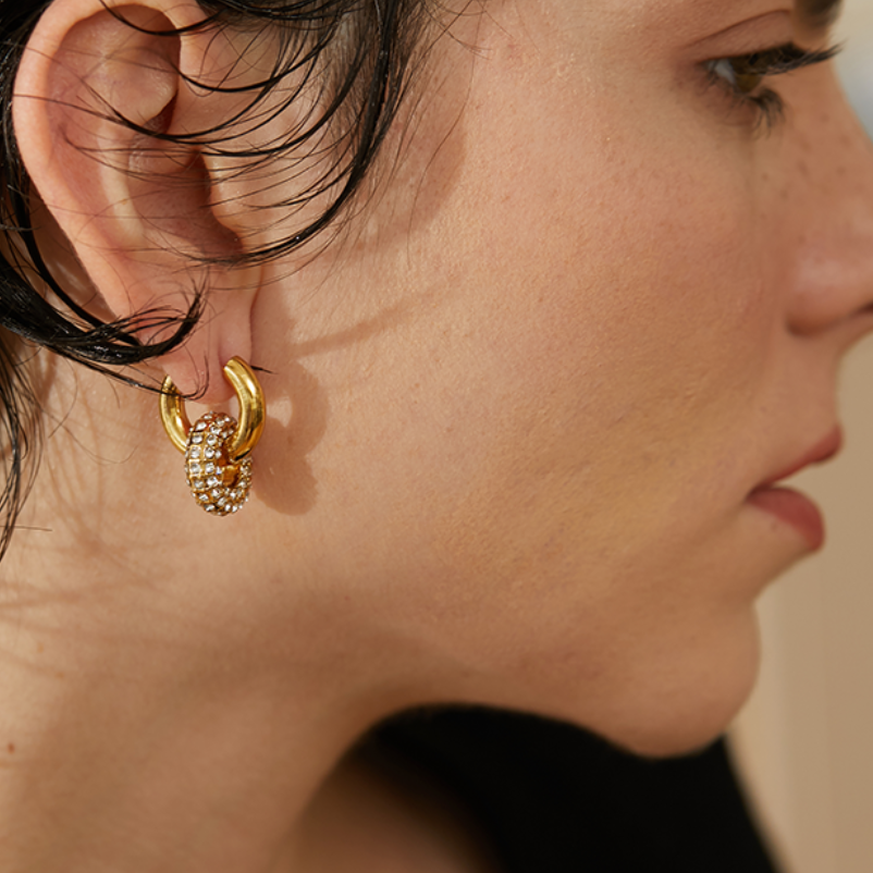 Isabella Huggie Earrings