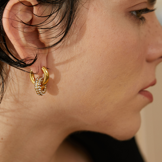 Isabella Huggie Earrings