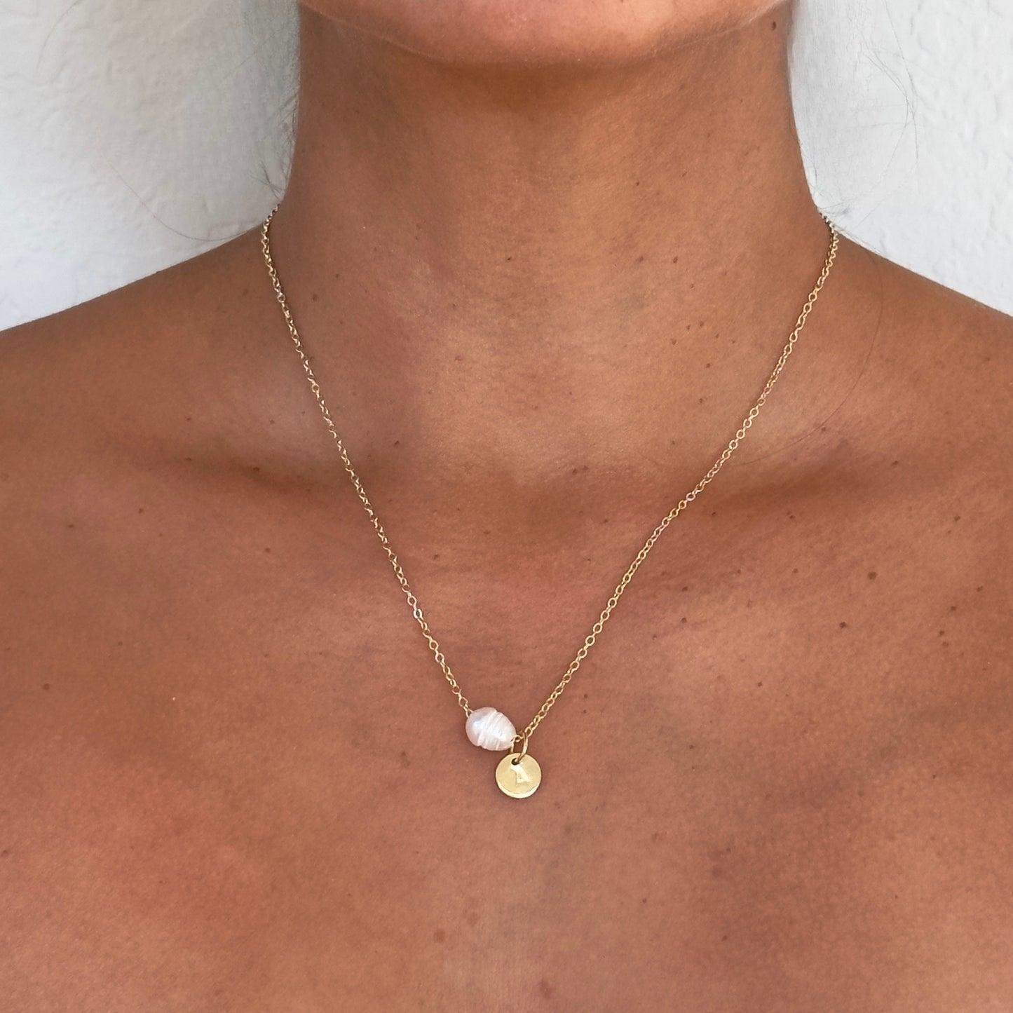 “I am” Initial Necklace