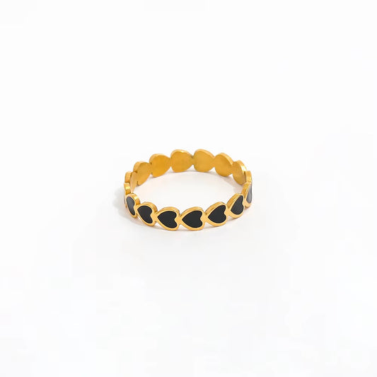 Midnight Heart Ring