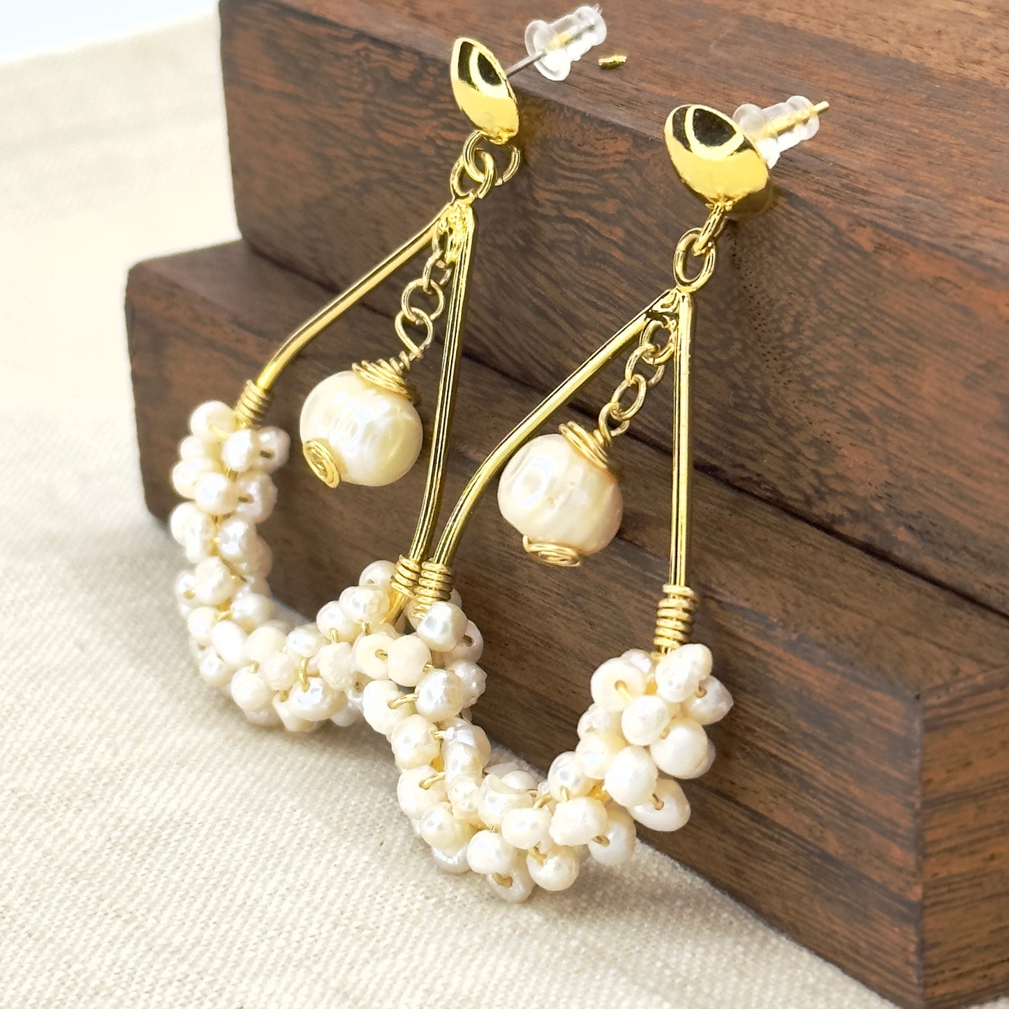 Cultured Pearls Dangle Earrings