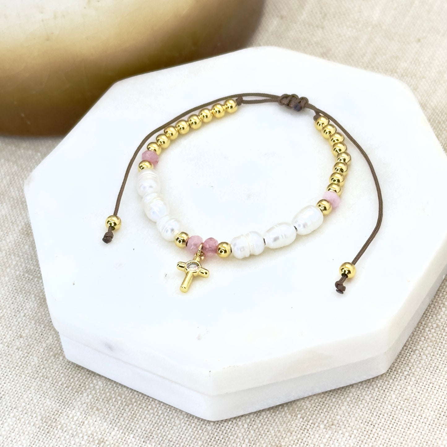 Pink Faith Bracelet Set